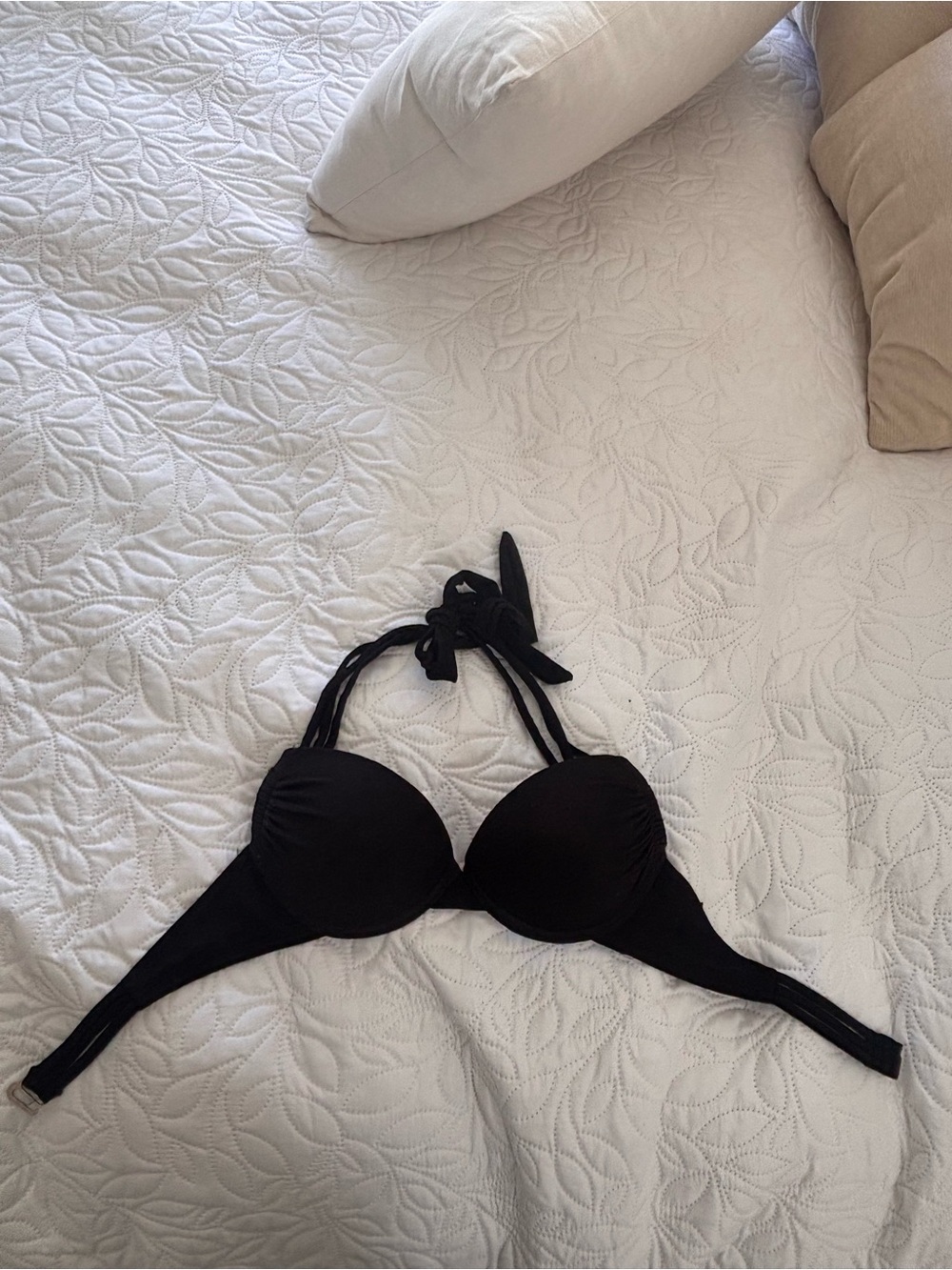 Black Halter Bikini Top